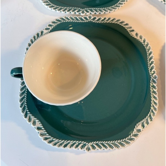 COPY - Vintage Harkerware Set of 4 Snack Sets - Picture 4 of 13